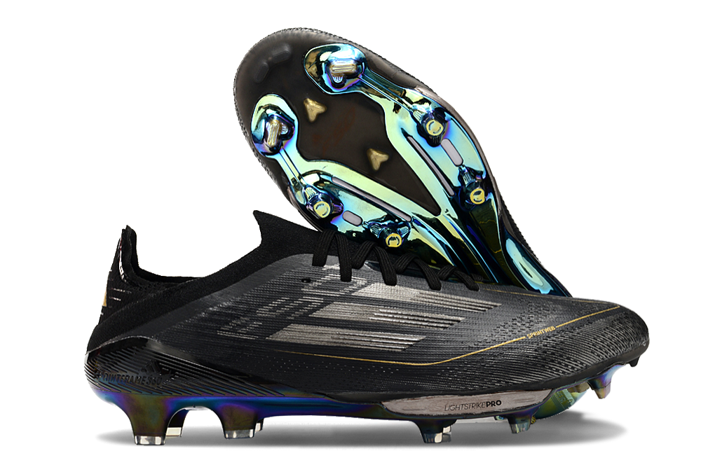 Adidas F50 Shadow Elite FG Boots – Core Black / Iridescent Blue