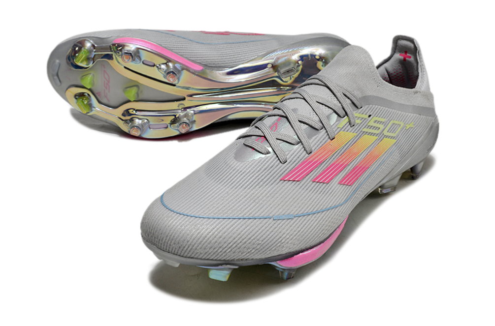 Adidas F50 Precision FG Boots – Grey Two / Pink Glow / Silver Metallic