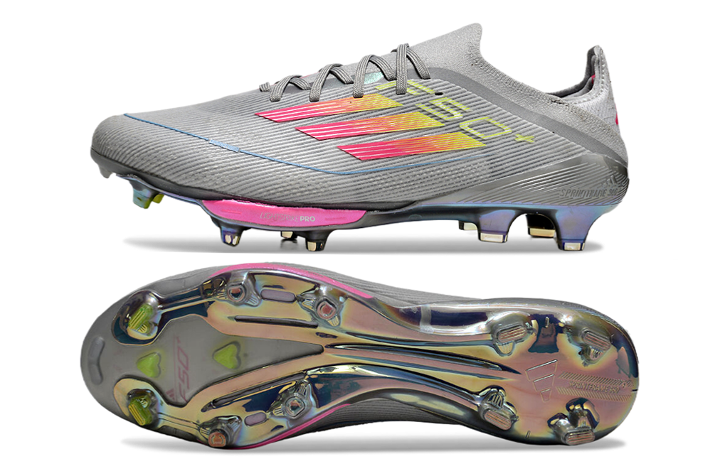 Adidas F50 Precision FG Boots – Grey Two / Pink Glow / Silver Metallic