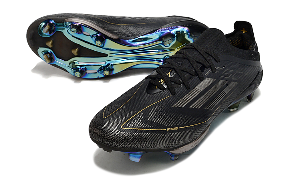 Adidas F50 Shadow Elite FG Boots – Core Black / Iridescent Blue