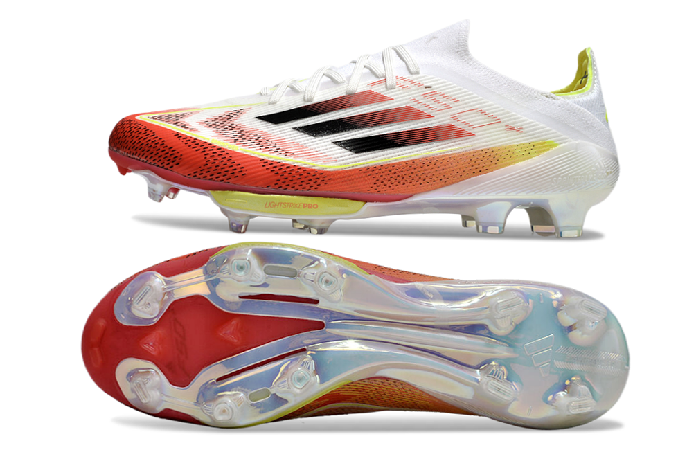 Adidas F50 Signature FG Boots – Cloud White / Metallic Red / Silver Spark