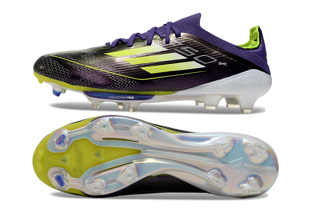 Adidas F50 Pro FG Boots – Electric Lime / Core Black / Violet Rush