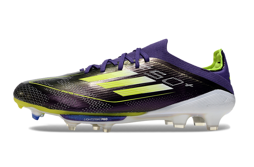 Adidas F50 Pro FG Boots – Electric Lime / Core Black / Violet Rush