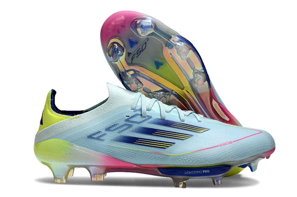 Adidas F50 Speedflow+ FG Boots – Blue Rush / Solar Red / Cloud White