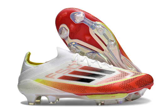 Adidas F50 Signature FG Boots – Cloud White / Metallic Red / Silver Spark
