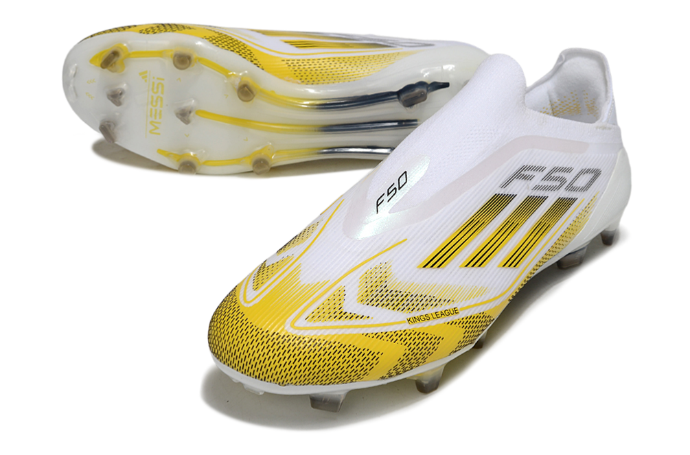 Adidas F50 Elite FG – White/Black/Yellow